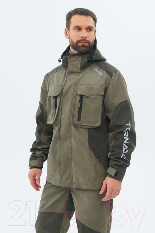 Костюм для охоты и рыбалки Huntsman Торнадо 0°C Хаки Исландия (р-р 60-62/182-188) — фото 4