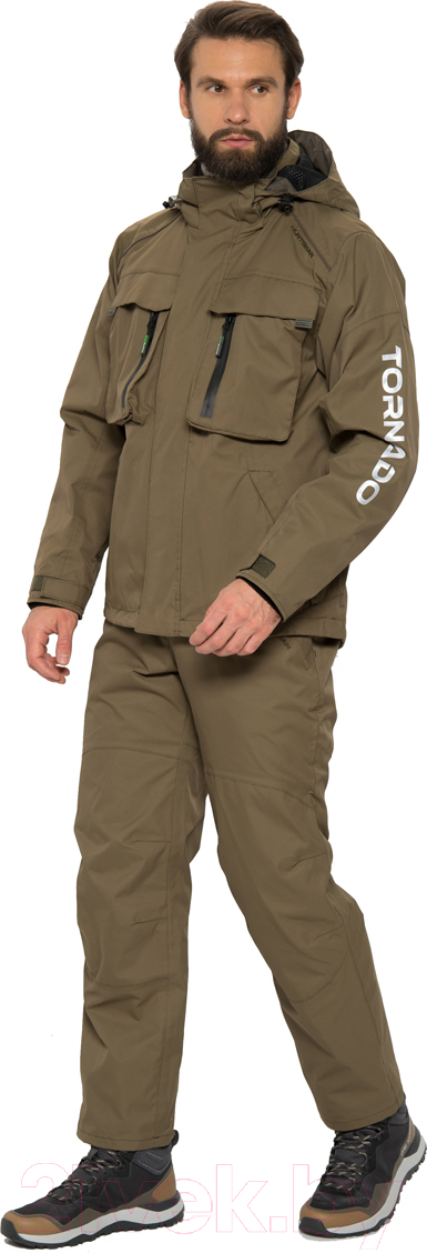 Костюм для охоты и рыбалки Huntsman Торнадо 0°C Breathable Хаки (р-р 56-58/170-176)