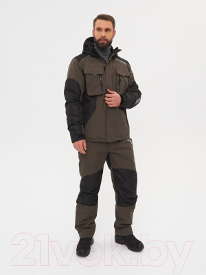 Костюм для охоты и рыбалки Huntsman Торнадо -15°C Breathable Хаки (р-р 48-50/182-188)