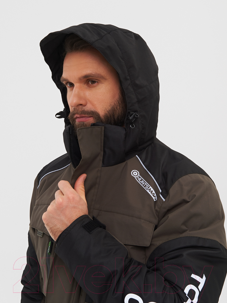 Костюм для охоты и рыбалки Huntsman Торнадо -15°C Breathable Хаки (р-р 44-46/170-176) — фото 4