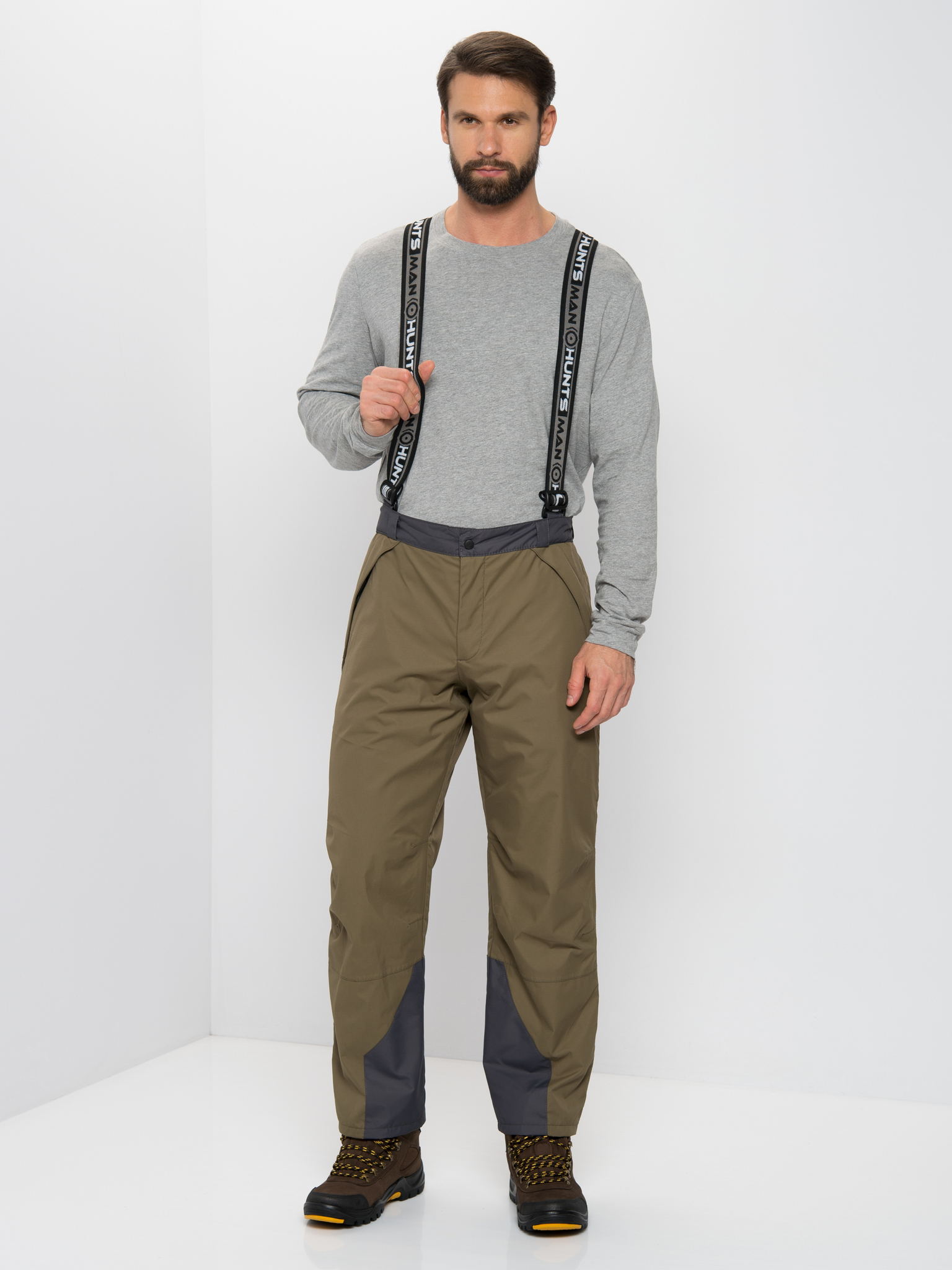 Костюм для охоты и рыбалки Huntsman Орегон 0°C Breathable Хаки/Серый (р-р 44-46/182-188) — фото 2