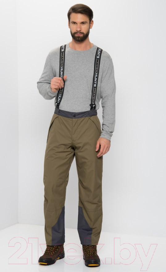 Костюм для охоты и рыбалки Huntsman Орегон 0°C Breathable Хаки/Серый (р-р 52-54/182-188) — фото 3