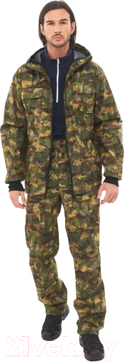 Костюм для охоты и рыбалки Huntsman Тайга-3 -8°C Alova КМФ 581-1 (р-р 48-50/170-176)