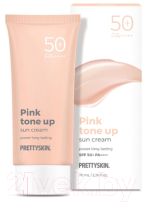 Крем солнцезащитный PrettySkin Pink Tone Up Sun Cream SPF50+ PA++++ (70мл)