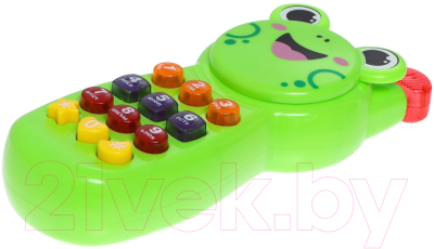 Развивающая игрушка Zabiaka Телефон. Любимые зверята / 7790599 (зеленый)