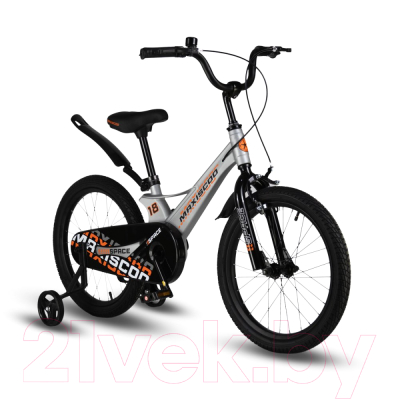 Детский велосипед Maxiscoo Space Стандарт 2024 / MSC-S1833 (серый жемчуг)