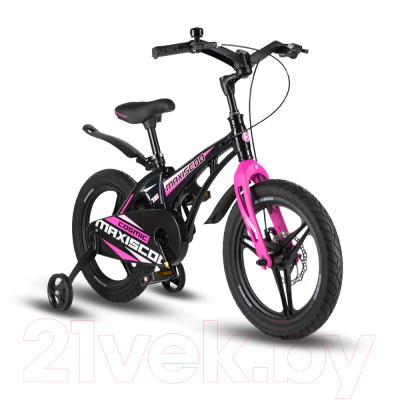 Детский велосипед Maxiscoo Cosmic Deluxe 16 2024 / MSC-C1632D (черный жемчуг)