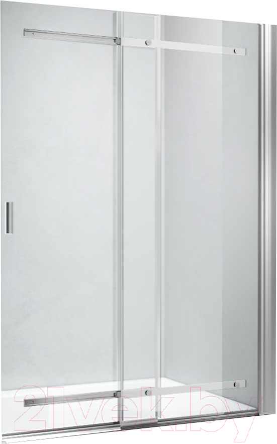 Стеклянная шторка для ванны Veconi 90x140 / PL88CH-90-01-C8 (стекло прозрачное/хром)