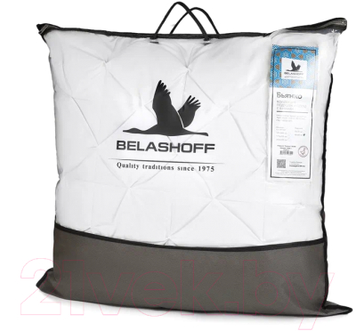 Подушка для сна Belashoff Бьянко 68x68 с буфами / ППБ-1