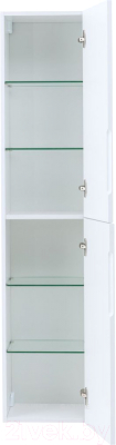 Шкаф-пенал для ванной Aquanet Джейн 35 / 313289 (белый матовый)