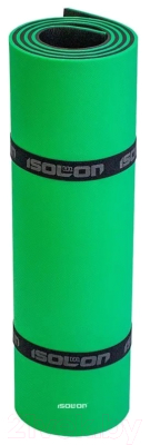 Коврик для йоги и фитнеса Isolon Sport 10 (зеленый/черный)