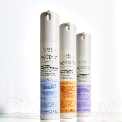 Сыворотка для волос Revlon Professional Restart Color Anti-Brassiness Purple Drops (50мл)