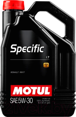 Моторное масло Motul Specific 17 5W30 / 109841 (5л)