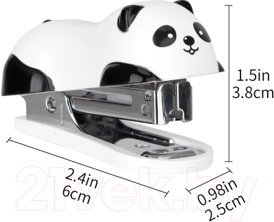 Изображение товара Степлер Deli Панда / 0453 (черный/белый)