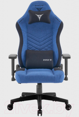 Кресло геймерское Zone 51 Bastion Blue (ткань черный/синий)