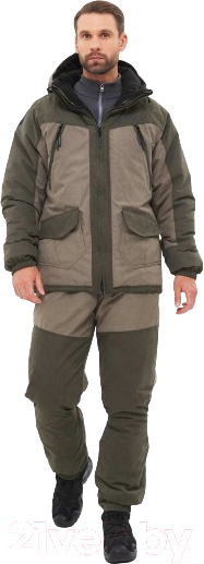 Костюм для охоты и рыбалки Huntsman Горка-Люкс -25°C Исландия Хаки (р-р 48-50/182-188)