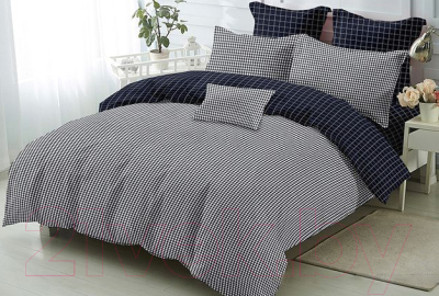 Комплект постельного белья Koenigson №062-4 А/В Евро-стандарт (теплый лен)