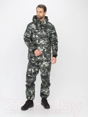 Изображение товара Костюм для охоты и рыбалки Huntsman Антигнус Люкс КМФ-N181 Смесовая Rip-stop/Бонди (р-р 44-46/182-188)