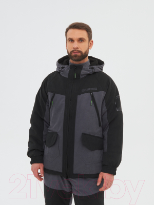 Костюм для охоты и рыбалки Huntsman Горка Люкс -10°C Серый/001 Исландия/Alova (р-р 44-46/170-176)