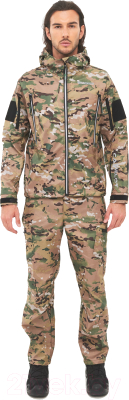 Костюм для охоты и рыбалки Huntsman Камелот -5°С Softshell Мультикам (р-р 48-50/176)