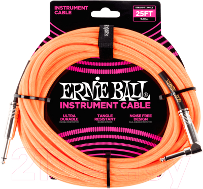 Кабель Ernie Ball P06067 (Neon Orange)
