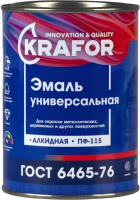 Эмаль Krafor ПФ-115 (400г, белый) - 