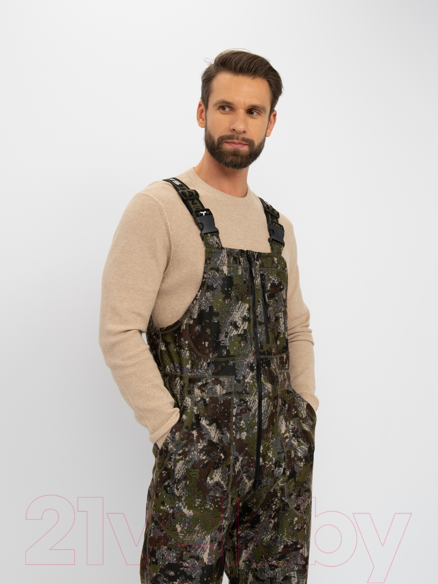 Костюм для охоты и рыбалки Huntsman Никс Люкс -5°C Alova Windblock Хамелеон (р-р 48-50/170-176) — фото 4
