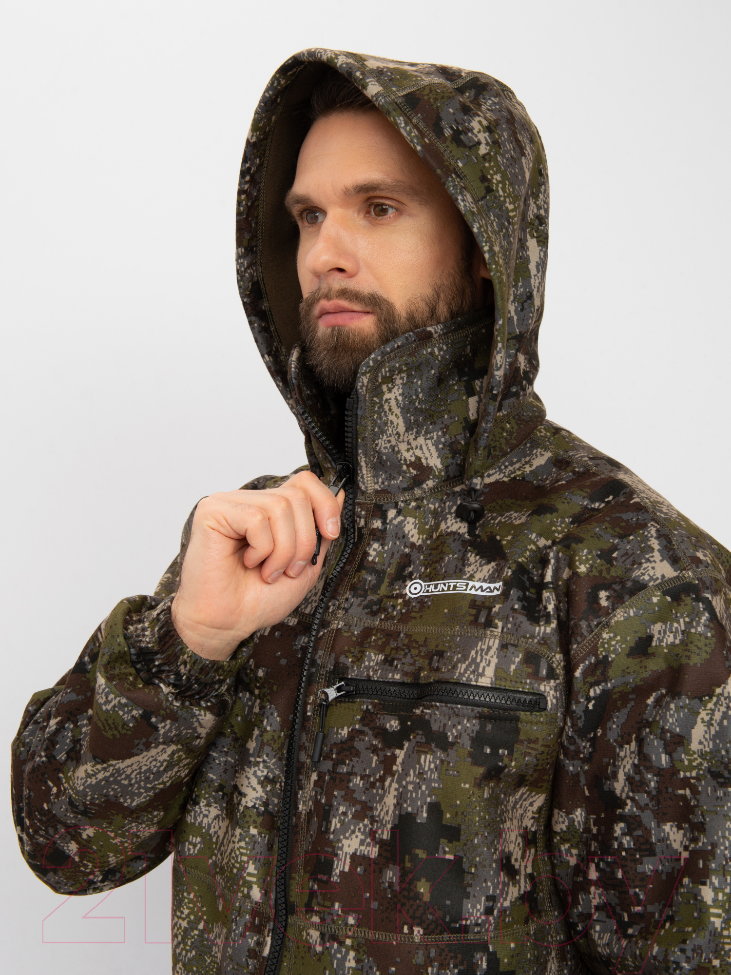 Костюм для охоты и рыбалки Huntsman Никс Люкс -5°C Alova Windblock Хамелеон (р-р 48-50/170-176) — фото 5