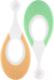 Набор зубных щеток ROXY-KIDS Морской конек / RTB-012-GO (зеленый/оранжевый) - 