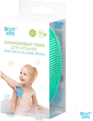 Мочалка для тела ROXY-KIDS RSB-004-MI (мятный)