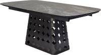 Обеденный стол M-City Magnus 180 / 626M05459 (KL-80 серый мрамор/итальянская керамика/темно-серый каркас) - 