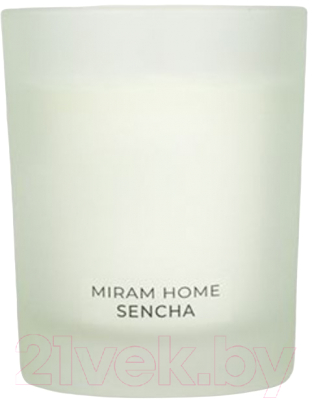 Свеча Мирам Зеленый чай, лимон и мята Sencha / 4012120 (200г)