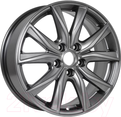 Литой диск KDW KD1722 Tiguan 17x7" 5x112мм DIA 57.1 ET 40мм Grey Painted