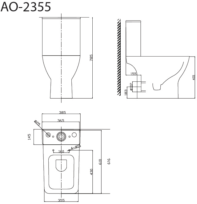 Унитаз напольный Triton Pro Astro AO-2355