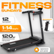 Электрическая беговая дорожка Sundays Fitness Simple Line ES-T4004 - 