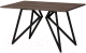 Обеденный стол Millwood Женева Л18 160x80 (сосна пасадена/металл черный) - 