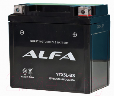 Мотоаккумулятор ALFA battery YTX5L-BS / EB5-3