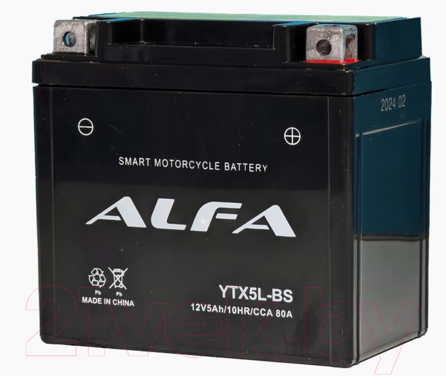 Мотоаккумулятор ALFA battery EB5-3