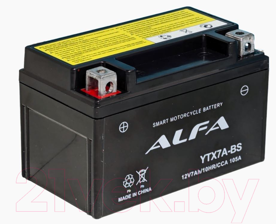Мотоаккумулятор ALFA battery EB7-3