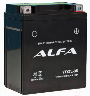 Мотоаккумулятор ALFA battery YTX7L-BS / EB7B-4-1