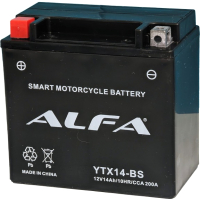 Мотоаккумулятор ALFA battery YTX14-BS / EB14C-4 - 