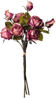 Искусственный букет Lefard Розы / 535-375 (розово-оранжевый) - 