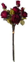 Искусственный букет Lefard Розы / 535-376 (бордо) - 