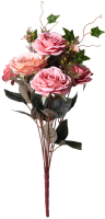 Искусственный букет Lefard Розы / 535-388 (кремово-розовый) - 