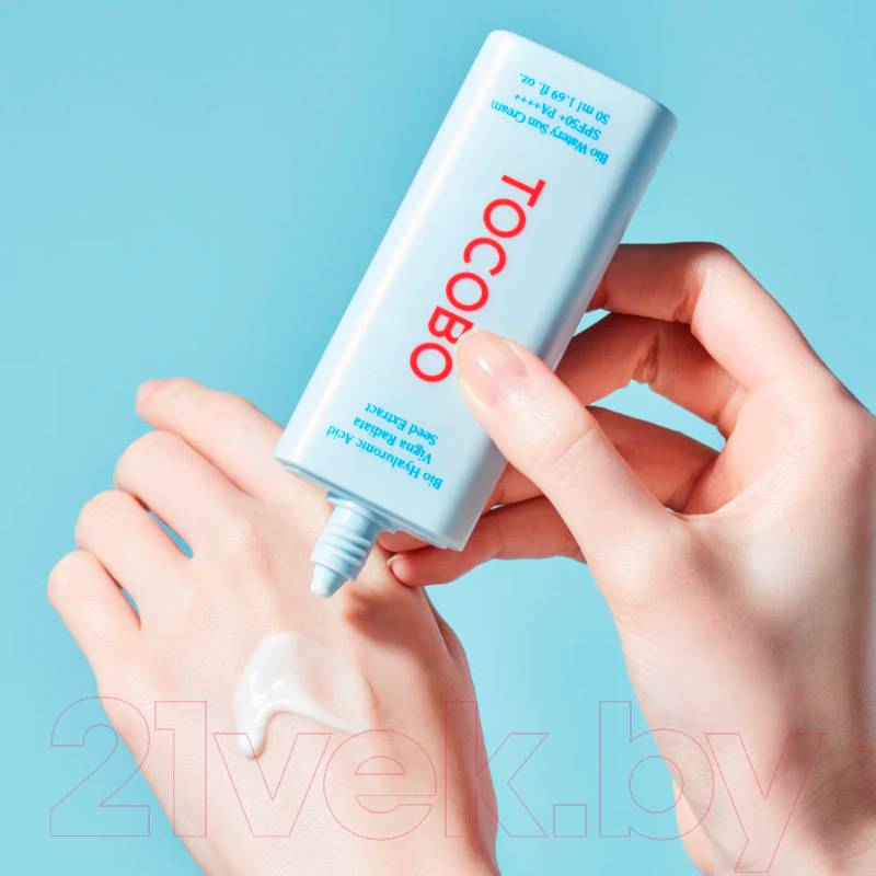 Крем солнцезащитный Tocobo Bio Watery Sun Cream SPF50+ PA++++ (50мл) — фото 3