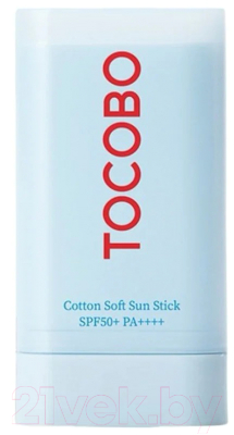 Крем для загара Tocobo Cotton Soft Sun Stick SPF50+ PA++++ Себорегулирующий (19г)
