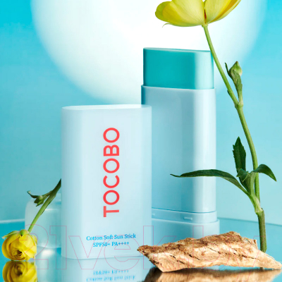 Крем для загара Tocobo Cotton Soft Sun Stick SPF50+ PA++++ Себорегулирующий (19г)