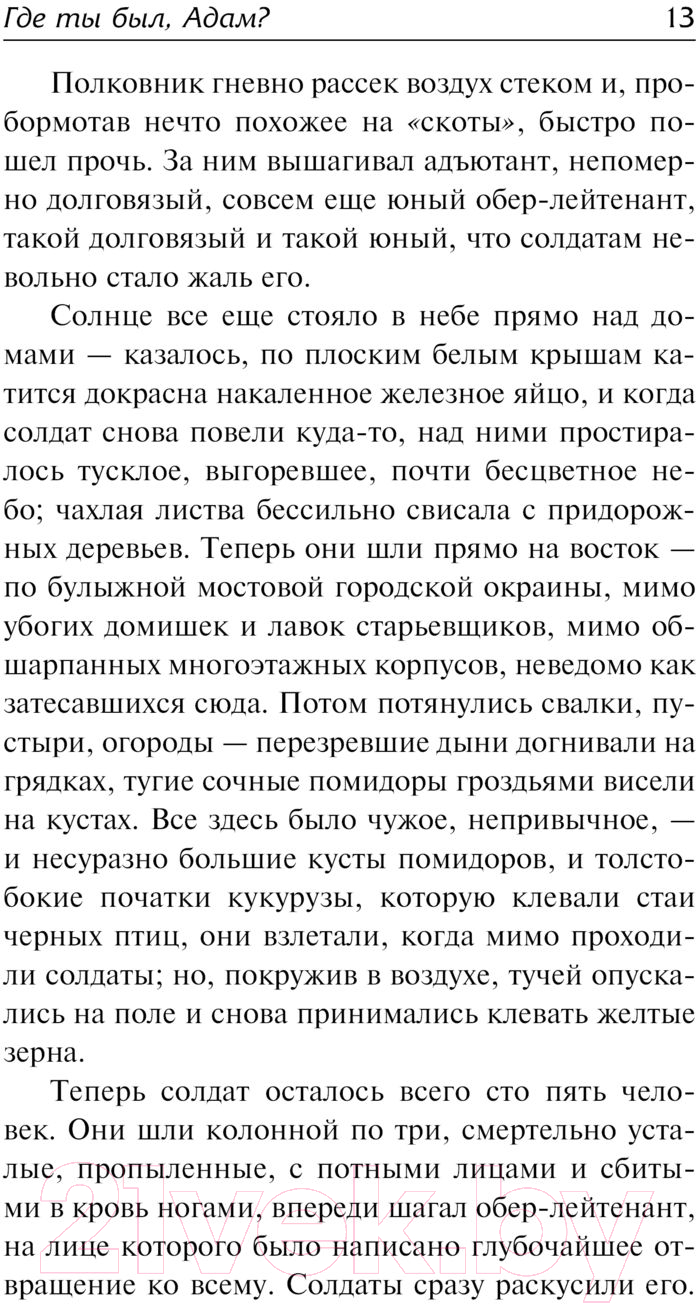 Художественная книга АСТ Где ты был, Адам? Путник, когда ты придешь в Спа... (Белль Г.) — фото 6