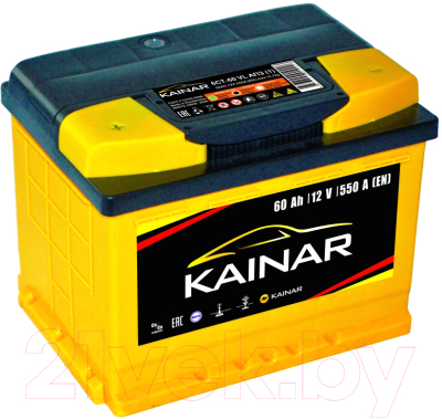 Автомобильный аккумулятор Kainar L+ низкий /  060 161 04 0 L (60 А/ч)