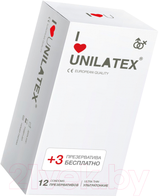 Презервативы Unilatex Natural Ultrathin 3015 (15шт)